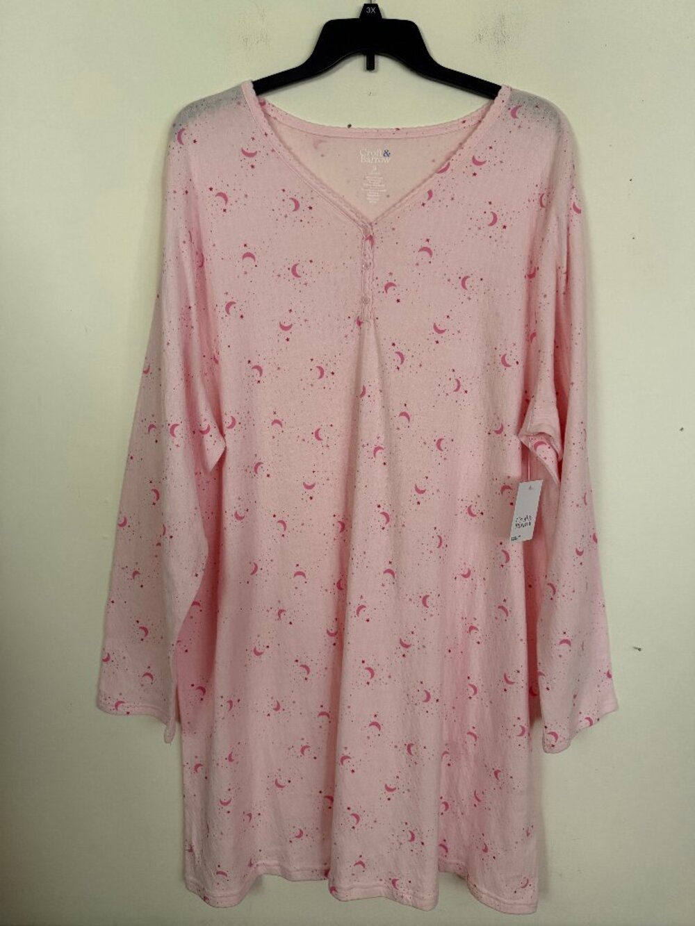 Croft & Barrow Knit Nightgown Sleepshirt 3X - Picture 3 of 6